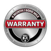 6 Month 6000 Mile Warranty